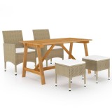 Cumpara ieftin Gossi set mobilier de gradina, 5 piese, bej