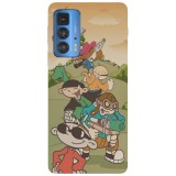 Husa compatibila cu Motorola Edge 20 Lite model Codename Kids Next Door, Silicon, TPU, Viceversa, Transparent, Carcasa