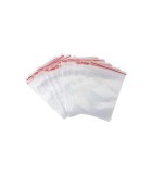 Pungi 100buc cu fermoar Lung 100mm Lat 70mm Gros 40um polietilena PLAST PL.TOR70X100