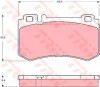 Set placute frana,frana disc MERCEDES S-CLASS Cupe (C215) (1999 - 2006) TRW GDB1544