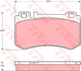 Set placute frana,frana disc MERCEDES CLK (C209) (2002 - 2009) TRW GDB1544