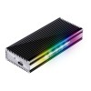 Rak extern USB 3.2 Gen2 type C pentru SSD M.2 NVMe & SATA RGB, InLine IL00077D