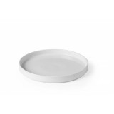 Platou cu margine &icirc;naltă Oslo, HENDI, albă, ⌀240x(H)26mm