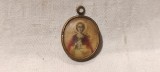 unic MEDALION religios 1850 - 1900 piesa de COLECTIE cu foto interschimbabila