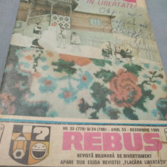 REVISTA REBUS FLACARA NR.23 SI 24 /DECEMBRIE 1989