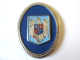 Semn de arma /Cuc cascheta Politie/Ministerul de Interne anii 90,dimensiuni:58 x 45 mm