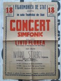 PM27 Afiș concert simfonic Filarmonica Oradea, 1957