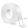 Banda dublu adeziva puternica cu Tehnologie Nano, Edman, Transparenta, Siliconica, Rezistenta la apa, Reutilizabila, Nu lasa urme, Grosime 2mm, Latime