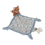 Little Dutch Forest Friends Cuddle Cloth jucărie de adormit cu clips 0 m+ Blue 1 buc
