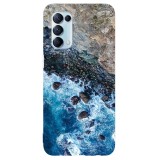 Husa compatibila cu Oppo A15 model Blue waves, Silicon, TPU, Viceversa, Transparent, Carcasa