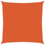 Cumpara ieftin Panza parasolar, portocaliu, patrat, 4x4 m HDPE, 160 g/m&sup2;