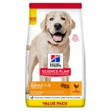 Cumpara ieftin Hill's Science Plan Canine Adult Large Light Chicken Value Pack, 18 kg