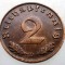 2.862 GERMANIA 2 REICHSPFENNIG 1938 D