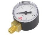 Manometru PNEUMAT 110.33-K, Domeniu 0-4 bar, Diametru Cadran 40mm, Conexiune G1/8, Clasa Acuratete 1.6