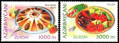 Azerbaigian, Europa, mancaruri traditionale, 2005, MNH foto