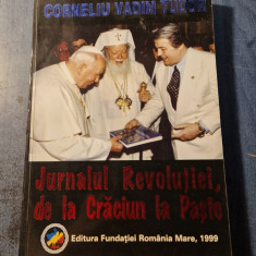 Jurnalul Revolutiei de la Craciun la Paste Corneliu Vadim Tudor cu autograf