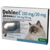 Deparazitare internă pisici, Dehinel 230 mg 1 tabletă
