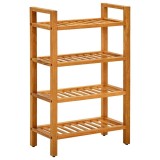 Cumpara ieftin Pantofar cu 4 rafturi, 50x27x80 cm, lemn masiv de stejar