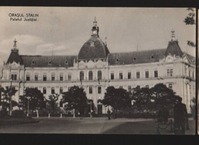 CPIB 21196 CARTE POSTALA - ORASUL STALIN. PALATUL JUSTITIEI, RPR foto