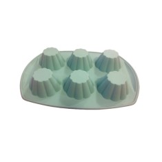 Forma din silicon pentru savarine, 6 cavitati, 77COF