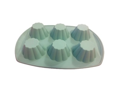 Forma din silicon pentru savarine, 6 cavitati, 77COF foto