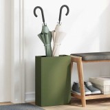 vidaXL Suport pentru Umbrele Verde Oliv - 28x12x41 cm - Fabricat din Oțel