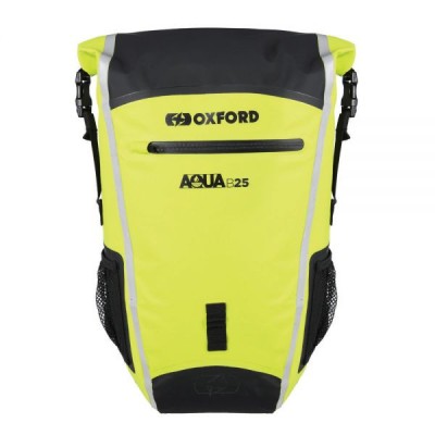 MBS Rucsac impermeabil Oxford Aqua B-25, negru/fluo, 25L, Cod Produs: OL476OX foto