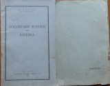 Elie Bufnea, Voluntarii romani din Siberia, Brasov, 1928, ed. 1 cu 16 foto si autograf catre colegul sau de armata in Corpul Voluntarilor, Cornel Pop