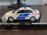 Macheta MITSUBISHI LANCER EVO X 2010 POLITIA UNGARIA - Vitesse, 1/43, noua., 1:43