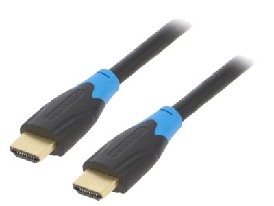 Cablu HDMI 2.0 negru, 3m, aurit foto