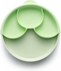 Set diversificare hrana bebelusi Miniware Healthy Meal, 100% din materiale naturale biodegradabile, 3 piese, Keylime foto