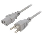 Cablu Alimentare IEC C13 la NEMA 5-15 1.5m Gri