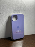 Husa originala cu logo iPhone 13 de silicon cu interior microfibra, Mov, Apple