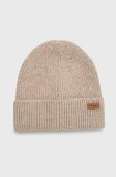 Barbour caciula culoarea bej, din tricot gros