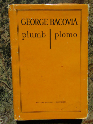 George Bacovia - Plumb. Plomo foto