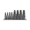 Set 8 biti extractoare suruburi deteriorate Yato YT-04580 hexagonale H3-H10, 1/4&quot; si 3/8&quot;, otel S2