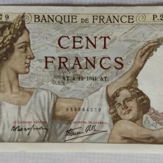 Franța - 100 Francs / franci (1941)