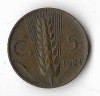 Moneda 5 centesimi 1924 - Italia, Europa, Bronz