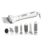 Uscator de par profesional 8 in 1 cu ondulator, 1000W, 7 accesorii, aer rece, 3 temp, cablu rotativ 360