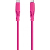 Cablu Date si Incarcare USB-C - USB-C Setty, 18W, 1.5m, Roz KSC-C-1.526, Universal