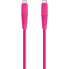 Cablu Date si Incarcare USB-C - USB-C Setty, 18W, 1.5m, Roz KSC-C-1.526