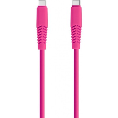 Cablu Date si Incarcare USB-C - USB-C Setty, 18W, 1.5m, Roz KSC-C-1.526 foto
