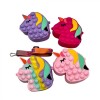 Geanta Pop It Unicorn Antistres Copii, Jucarie Senzoriala Fidget, Geanta de Umar Silicon, Cadou Fete