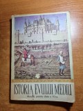 Istoria evului mediu - manual pentru clasa a 6-a - din anul 1976