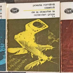 POEZIA ROMAN CLASICA VOL.1-3 DE LA DOSOFTEI LA OCTAVIAN GOGA-COLECTIV