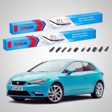 Cumpara ieftin Ștergătoare Seat Leon SC 5F5 2013-prezent | Set Față Flat &ndash; TeamCar&reg;