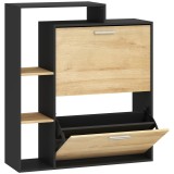 HOMCOM dulap slim pantofi, dulap economisire spațiu, pantofar slim, dulap rabatabil pantofi, pantofar economisire spațiu | Aosom Romania