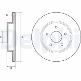 Disc frana Nissan Leaf, X-Trail III, X-Trail IV; Renault Koleos II Motor 1.3 DIG-T, 1.3 TCe 160, 1.5 VC-T Mild Hybrid, 1.6 dCi, 1.6 dCi 130,