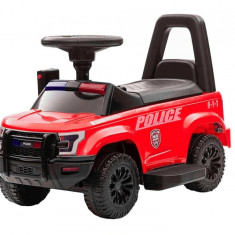 Masinuta electrica de politie Kinderauto Police 30W 6V cu megafon si music player, bluetooth, culoare Rosu