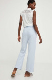 Answear Lab pantaloni femei, drept, high waist